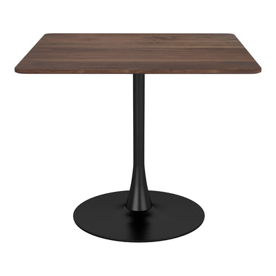 Mesa de Comedor para Salón de Eventos - ZUO MOLLY - Café - Cubierta de MDF Símil Madera y Estructura de Acero con Recubrimiento en Polvo