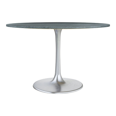 Mesa de Comedor para Food Court - ZUO METROPOLIS - Varios Colores - Cubierta de Mármol Natural y Estructura de Hierro