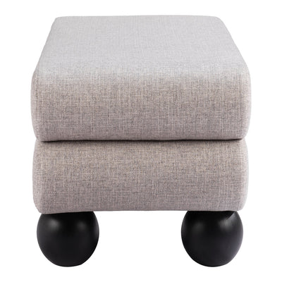 Banca para Lobby 1 Plaza - ZUO DAVAO - Gris - Asiento y Respaldo Tapizados