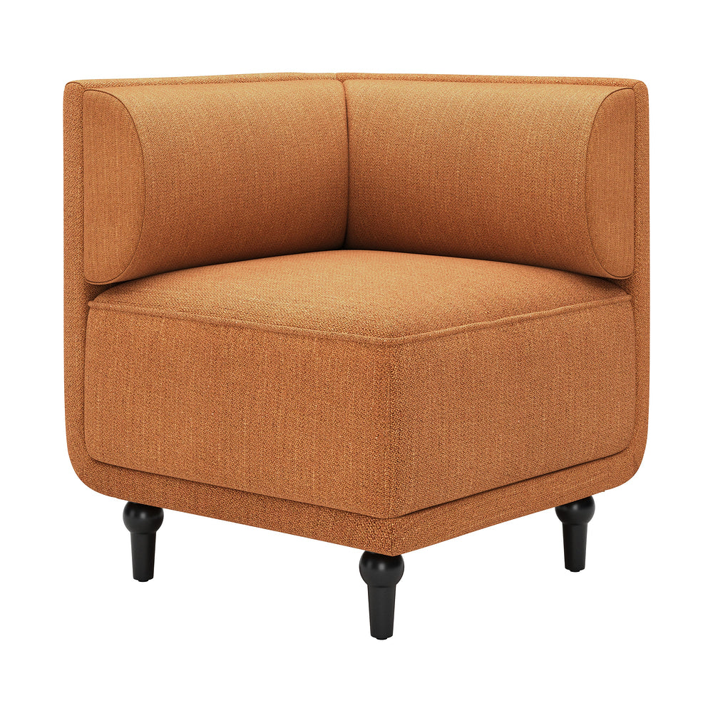 Silla Comercial para Desayunador - ZUO MALBEN CORNER - Café - Asiento y Respaldo Tapizados en Lino Sintético