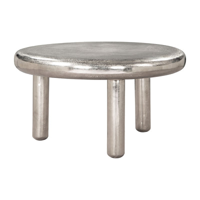 Mesa de Centro para Área de Descanso - ZUO ARIAN - Plata - Estructura y Cubierta en Aluminio Reciclado
