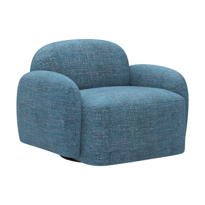 Silla Comercial para Bistró - ZUO CLEO - Azul - Asiento y Respaldo Tapizados en Tejido Texturizado