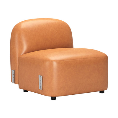 Silla Comercial para Desayunador - ZUO CLEO MIDDLE - Café - Asiento y Respaldo Tapizados en Piel Sintética