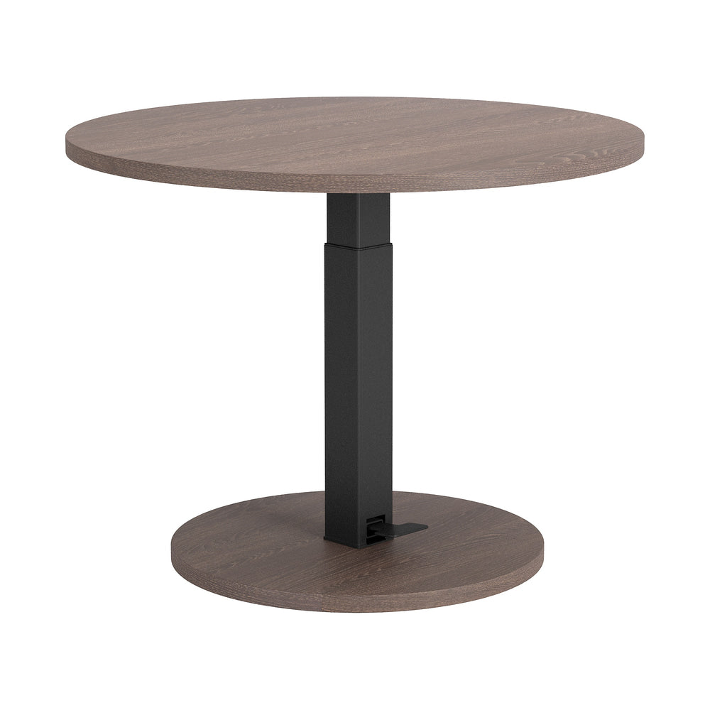Mesa de Comedor para Bistró - ZUO HAWLEY - Varios Colores - Cubierta de Chapa de Madera Madera de Ingeniería y Estructura de Acero con Recubrimiento en Polvo - Nogal