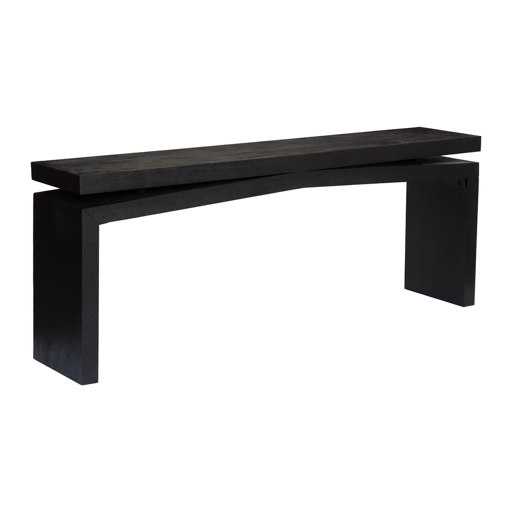 Mesa Consola para Lobby de Hotel - ZUO FAELAR - Negro - Cubierta de Madera de Mango Pintada y Estructura de Madera de Mango