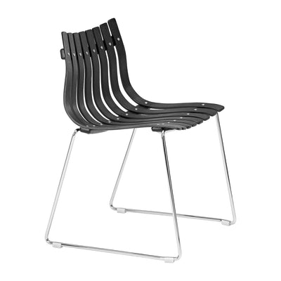 Silla Comercial para Bistró - ZUO BEAUFORT - Negro - Asiento y Estructura en Madera de Ingeniería