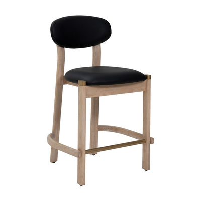 Banco Mostrador para Cafetería - ZUO RILOU - Varios Colores - Asiento y Respaldo Tapizados en Piel Sintética