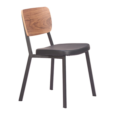 Silla Comercial para Cafetería - ZUO ARDENNE - Varios Colores - Asiento y Respaldo Tapizados en Piel Sintética