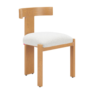 Silla para Terraza y Alberca - ZUO TIANA - Varios Colores - Asiento y Respaldo Tapizados con Tela para Exterior - Natural y Beige