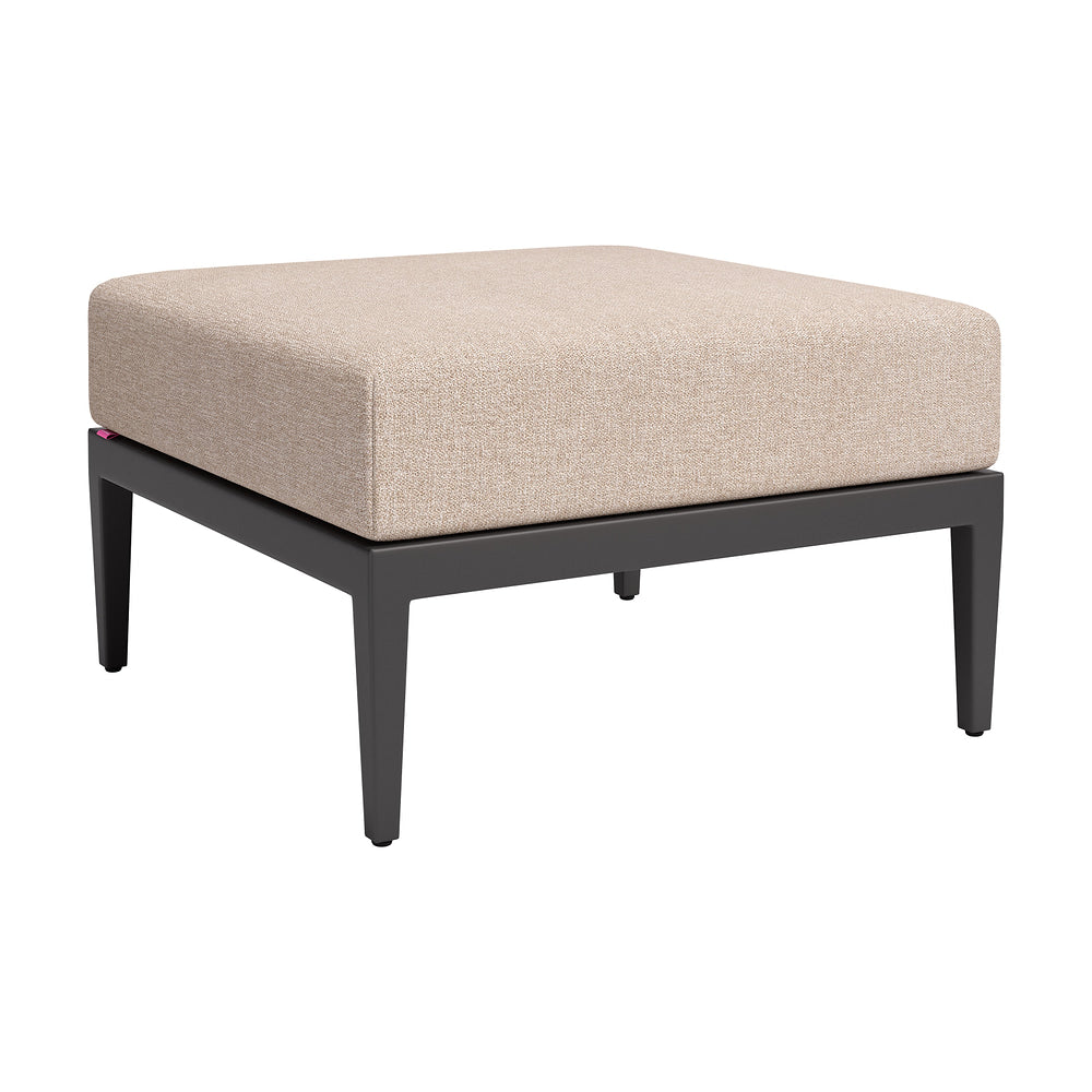 Otomán para Terraza y Hotel - ZUO FORET - Negro - Tapizado con Tela para Exterior