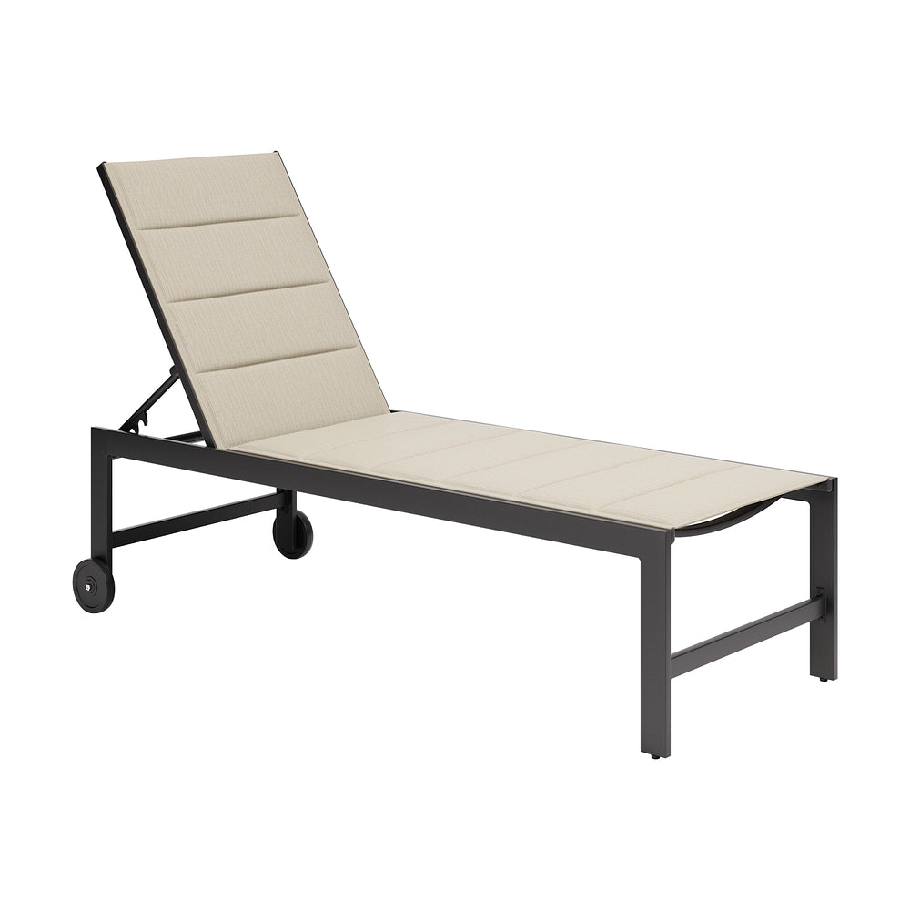 Camastro de Intemperie para Spa - ZUO COSTA - Beige - Asiento y Respaldo Tapizados con Tela para Exterior