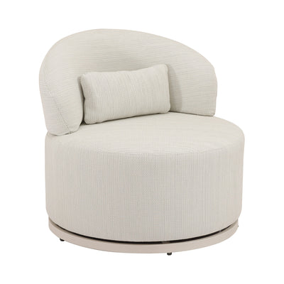 Silla para Hotel y Terraza - ZUO SAUSALITO - Beige - Asiento y Respaldo Tapizados con Tela para Exterior