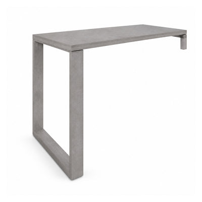 Escritorio de Oficina Fondo 75cm con 2 Patas para Montar - VERSA AXIO - Estructura Blanco/gris - 140×75×75