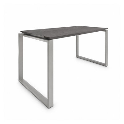 Escritorio de Oficina Configurable en Bateria - VERSA AXIO - Estructura Blanco/gris - 120×60×75 - Posicion Inicial