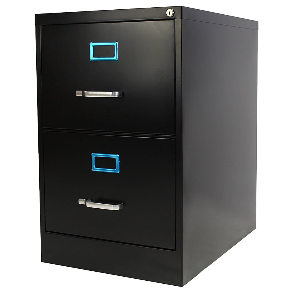 Archivero para Oficina Organizador - KINGSTRONG 14113 ARCH0300024 - 2 Gavetas - Negro - Metálico