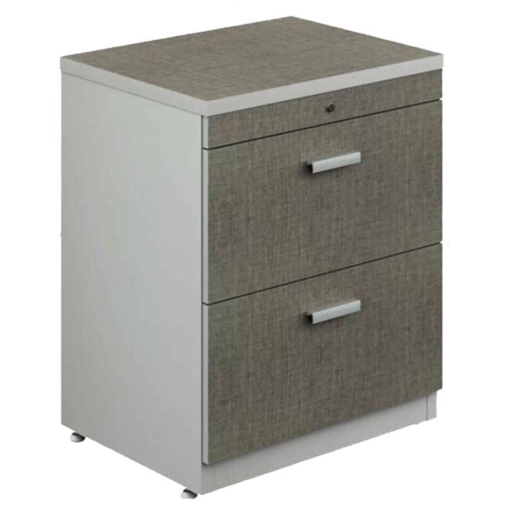 ARCHIVERO OFIK KENZA 689 | Archivero Horizontal | 2 Gavetas | Laminado | Tapones Niveladores | Chapa Llave | Cubierta Bajo Presión | Interior | Oficina Empresa Organización Biblioteca Almacenar Documentos Archivos Carpetas Expedientes Facturas Archiveros Ceo