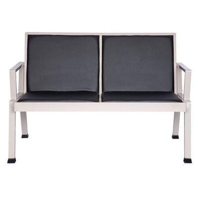 Banca De Visita Para Oficina - ALBAR AE-21T 2P - Negro - Asiento y Respaldo Tapizado