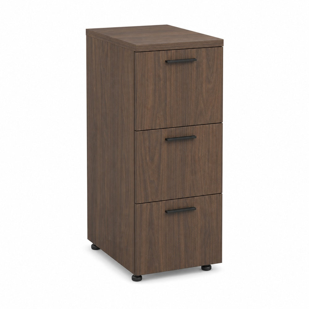 Archivero vertical en melamina Grupo Versa Complementos con 3 gavetas y cerradura, 50x55x100