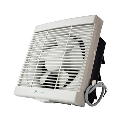 Extractor de aire axial Masterfan Géminis 8 en ABS color blanco montado en pared