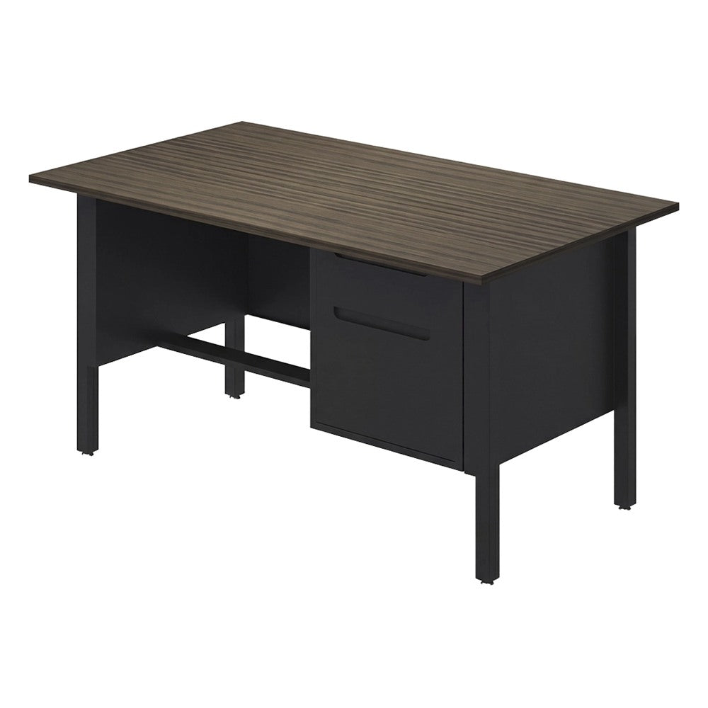 Escritorio 2 Gavetas para Oficina Ejecutiva - GEBESA NOVA - Frente 180 cm - Mano Izquierda