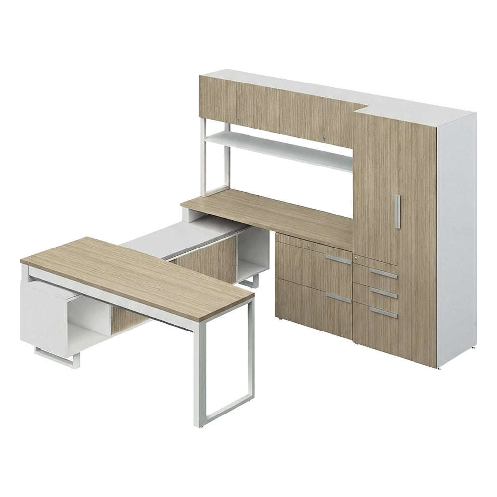 Conjunto Presidente para Dirección - GEBESA G-CONNECT - Pata “O” - Frente 255 cm - Izquierda