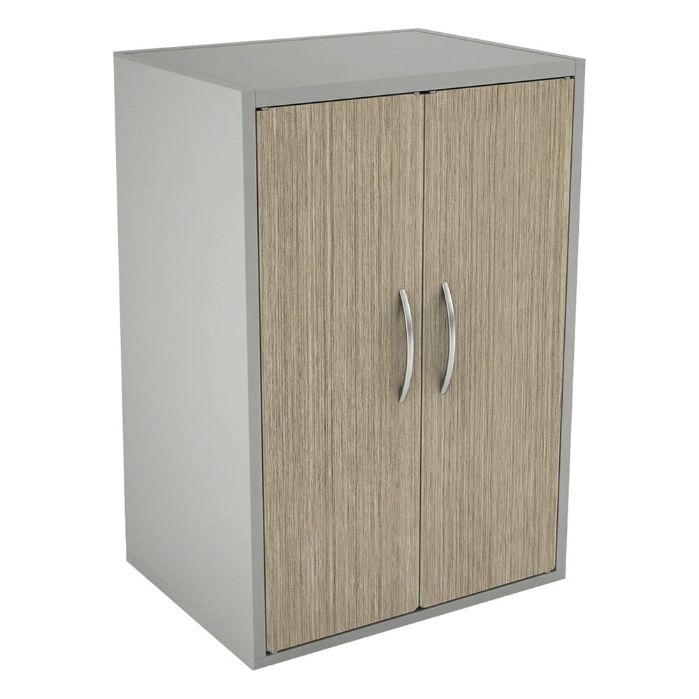 Librero sobre Archivero para Oficina - GEBESA SPAZIO - Frente 76.8 cm - Con Puertas Completas