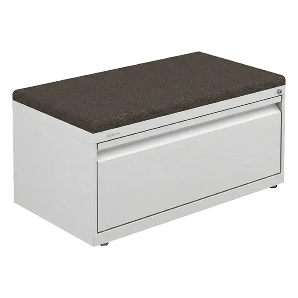 Archivero Horizontal con Asiento para Área Colaborativa - GEBESA URBAN - Frente 90 cm - 1 Gaveta