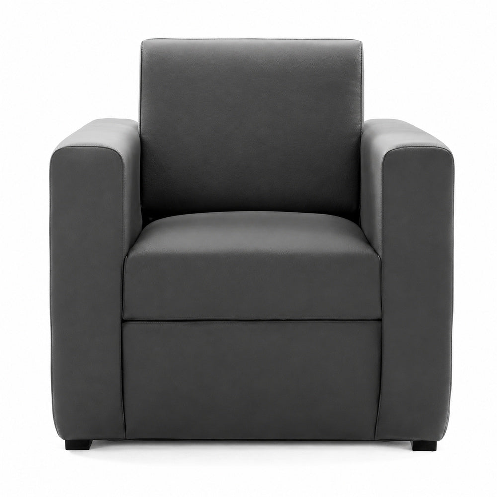 Sofá para Sala de Espera - GEBESA COMFORT - 1 Plaza - Asiento y Respaldo Tapizado en Tactopiel