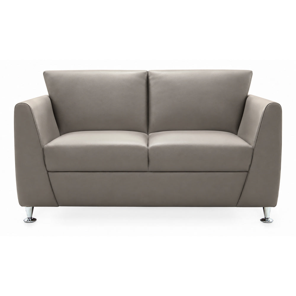 Sofá para Área de Descanso - GEBESA PRISMA - 2 Plazas - Asiento y Respaldo Tapizado en Tactopiel