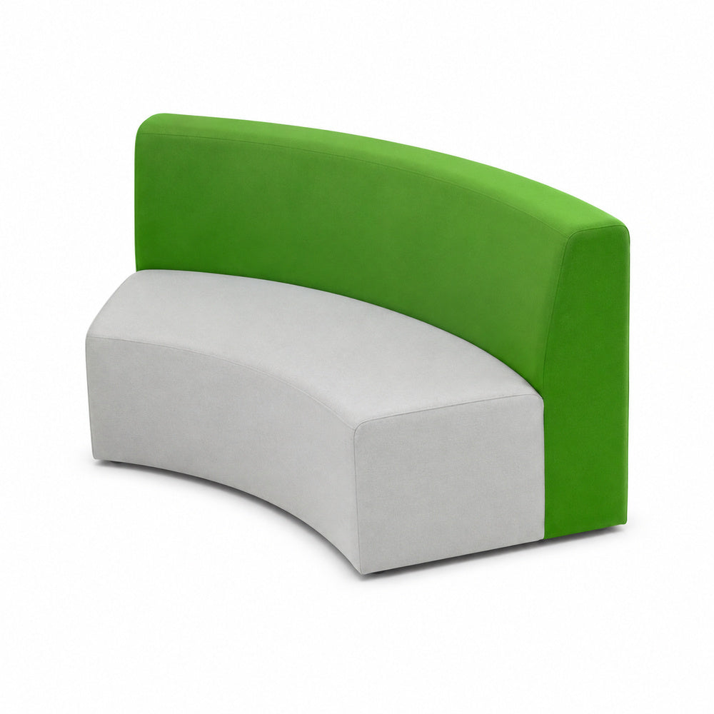 Sofá Curvo Interno para Lounge - GEBESA FOMCORE ARMLESS - Frente 125 cm - Alto 68 cm - Tapizado