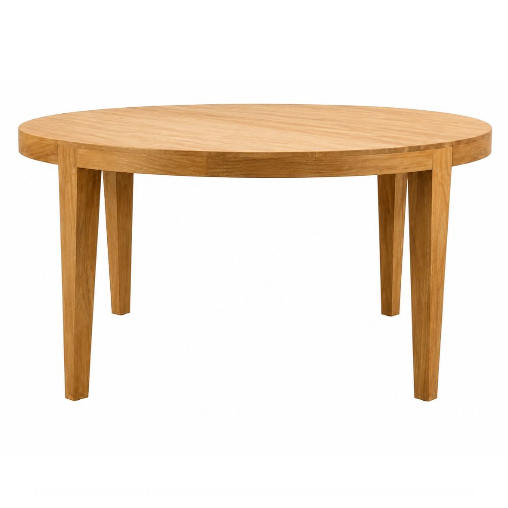 Mesa de Terraza NOGAL BEAT KUBIO de madera teca en color natural para uso en terraza