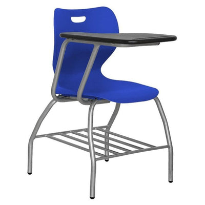 PUPITRE NOGAL BEAT PL-100 | Pupitre Escolar para Instituciones | Estructura Tubular Pintada | Polipropileno | Interior Salas de Conferencias Salas de Reuniones Escuelas Universidades