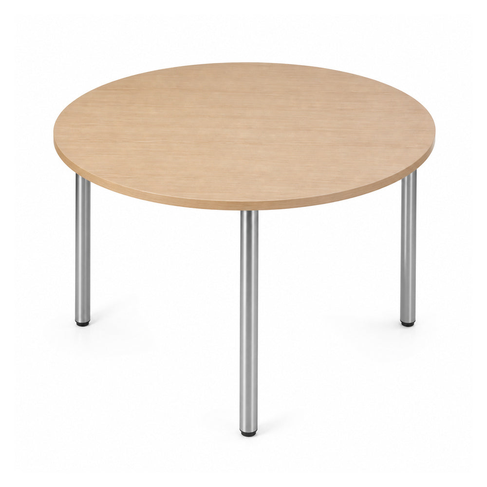 Mesa de Juntas VERSA READY, estructura blanca, 110diam x75 cm - ambiente linea Ready (Grupo Versa)