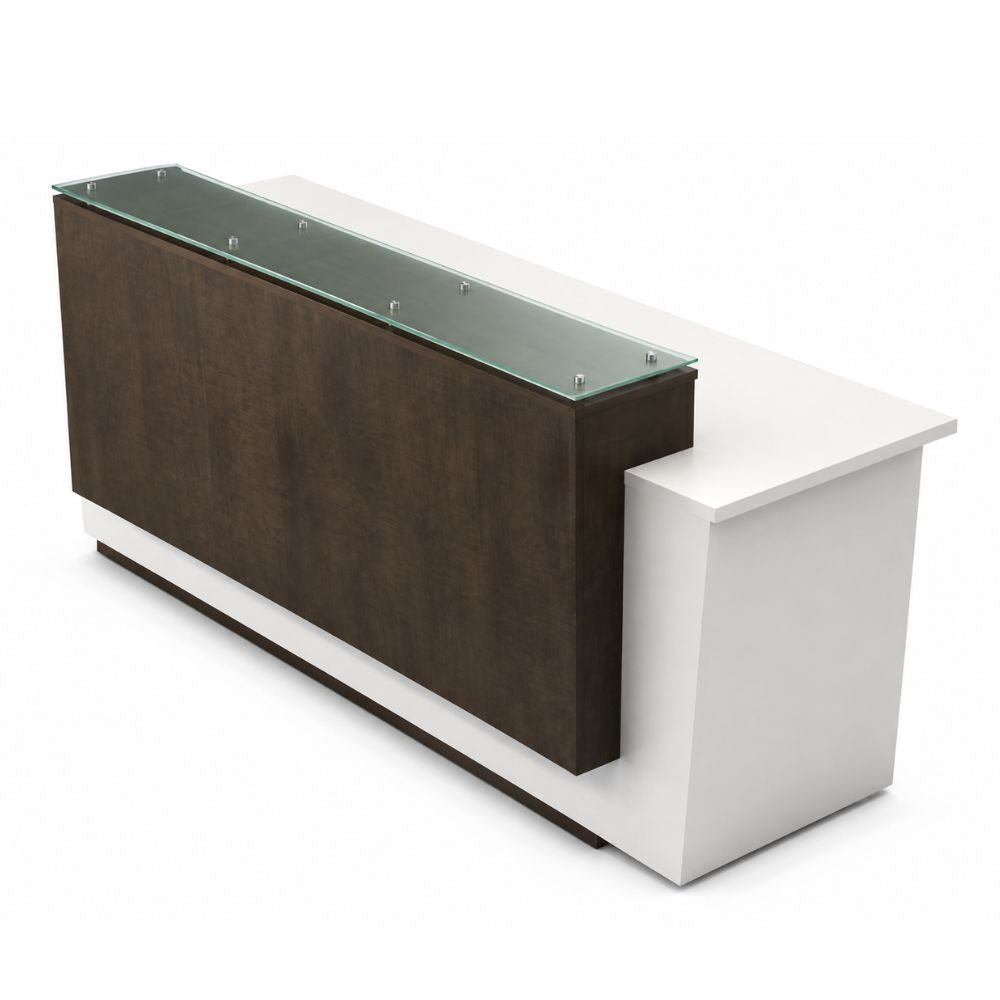 Módulo de recepción Versa RP-835 con cubierta de transacción en cristal esmerilado, 243x75x75/93 cm