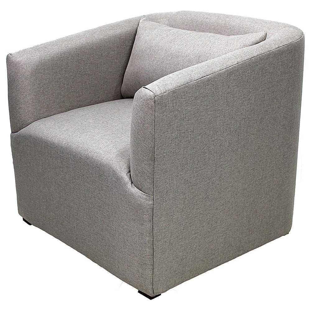Sillón Ocasional para Zonas Lounge - NOGAL BEAT ULZEN SEGOVIA SALA0113778 - Blanco - Asiento y Respaldo Tapizados