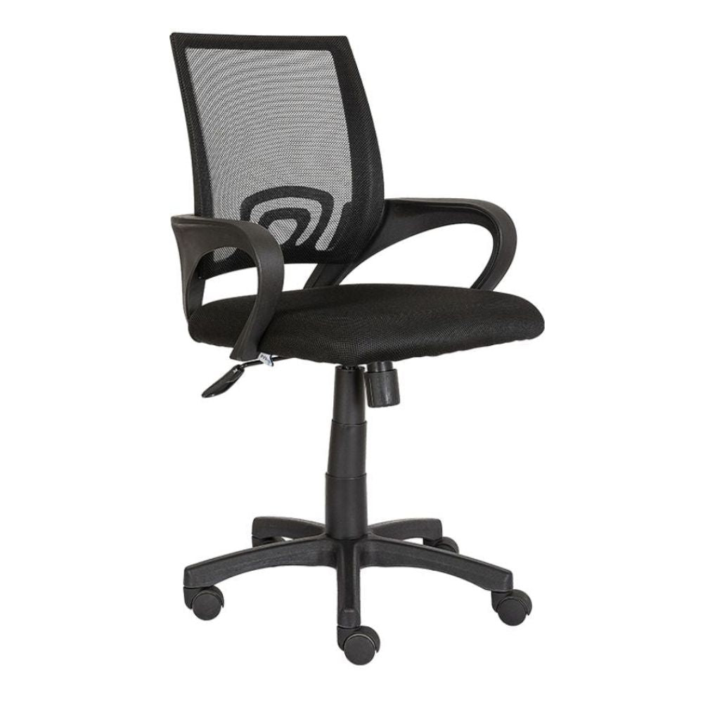 SILLA NOGAL BEAT LK-15 | Silla Operativa para Oficina | Base Estrella Nylon con Rodajas | Tapiz Malla | Interior Institucion Compañia Organizacion Empresa Empresarial Laboral Oficina Despacho Bufete Operativa