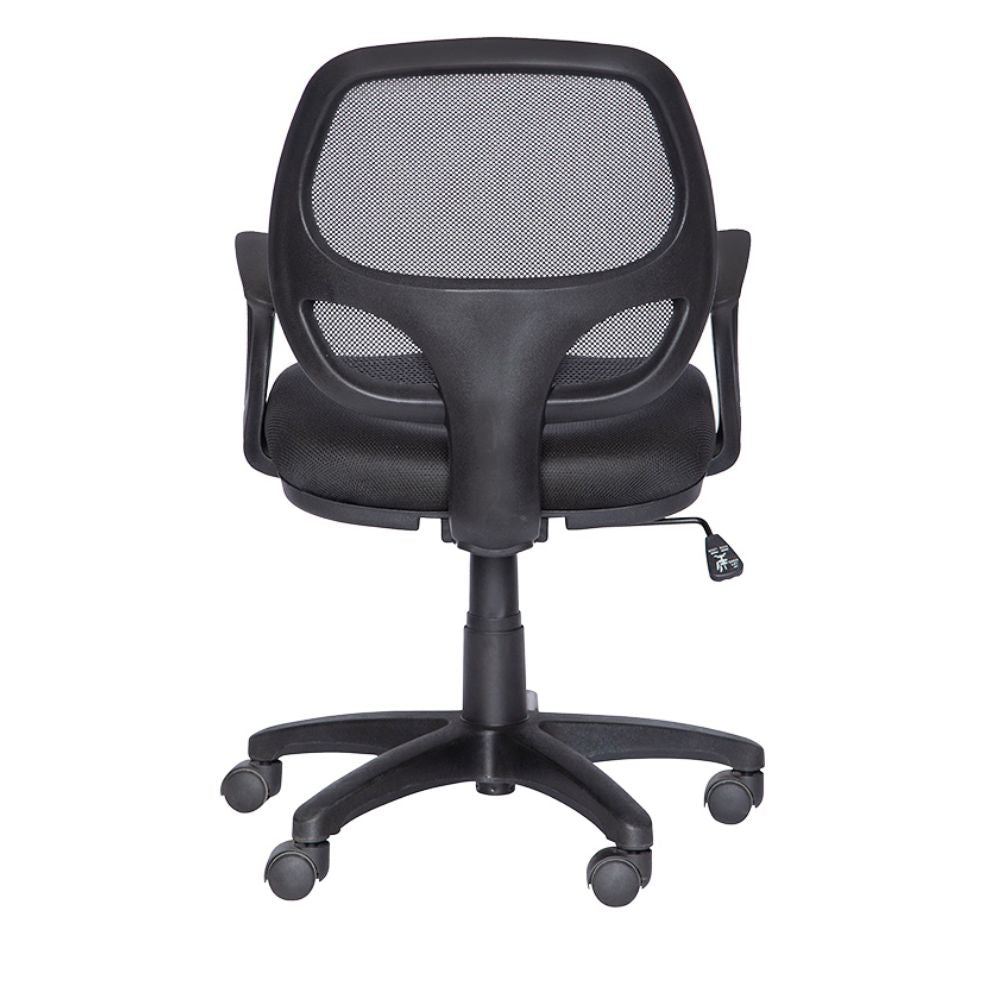 SILLA NOGAL BEAT M-50 | Silla Secretarial para Oficina | Base Estrella Nylon con Rodajas | Tapiz Hule Espuma | Interior Institucion Compañia Organizacion Empresa Empresarial Laboral Oficina Despacho Bufete Operativa