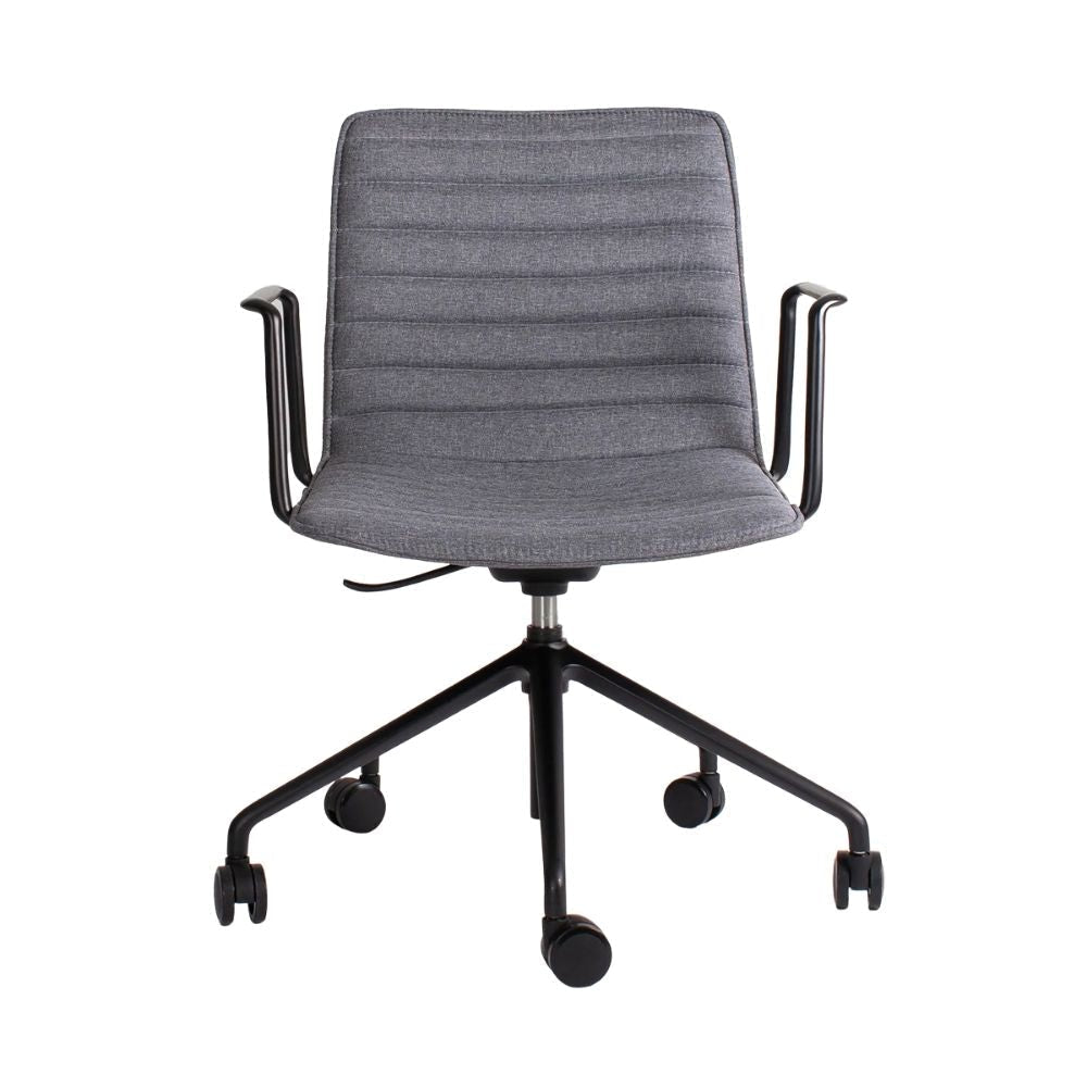 SILLA OFFIHO BLACK ENEAS OHE - SILLA OFFIHO BLACK ENEAS OHE-143negro | Silla Operativa | Estrella pentagonal de 5 puntas | Respaldo Bajo | Tapizado | Interior| Oficina Despacho