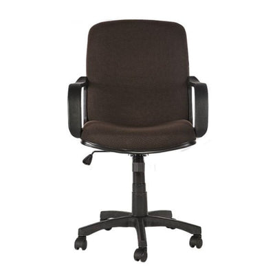 SILLON NOGAL BEAT E-50 | Sillon Ejecutivo Jr para Oficina | Base Estrella Nylon con Rodajas | Tapiz Hule Espuma | Interior Institucion Compañia Organizacion Empresa Empresarial Laboral Oficina Despacho Bufete Operativa