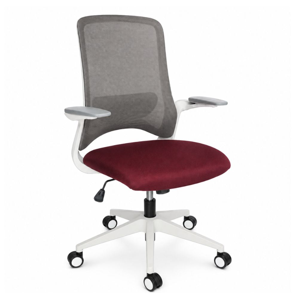 Silla Semi Ejecutiva de Oficina - GEBESA VERA - Gris - Respaldo en Malla con Soporte Lumbar