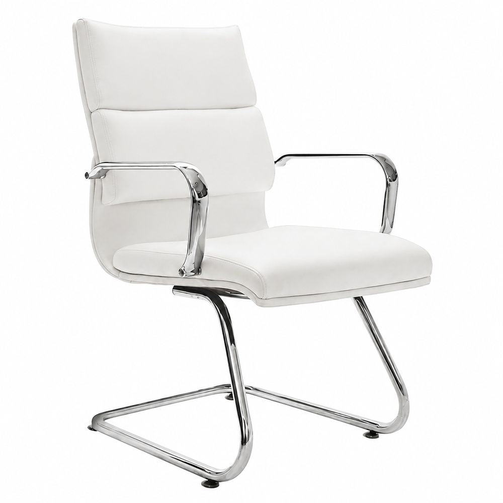 Silla de Visita para Sala de Espera - GEBESA LOFT - Gris - Asiento y Respaldo Tapizado en Tactopiel