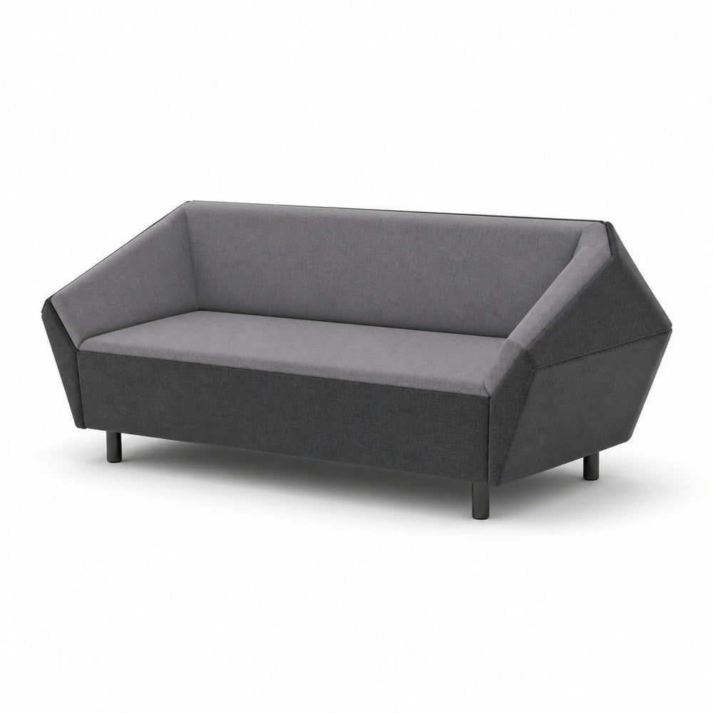 Sofá Modular Central VERTEX módulo central de VERSA OFFSET, Frente 200 cm, vista de tres cuartos sobre fondo blanco