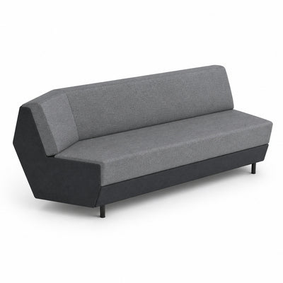 Sofá Modular Izquierdo VERTEX módulo izquierdo de VERSA OFFSET, Frente 235 cm, vista de tres cuartos sobre fondo blanco