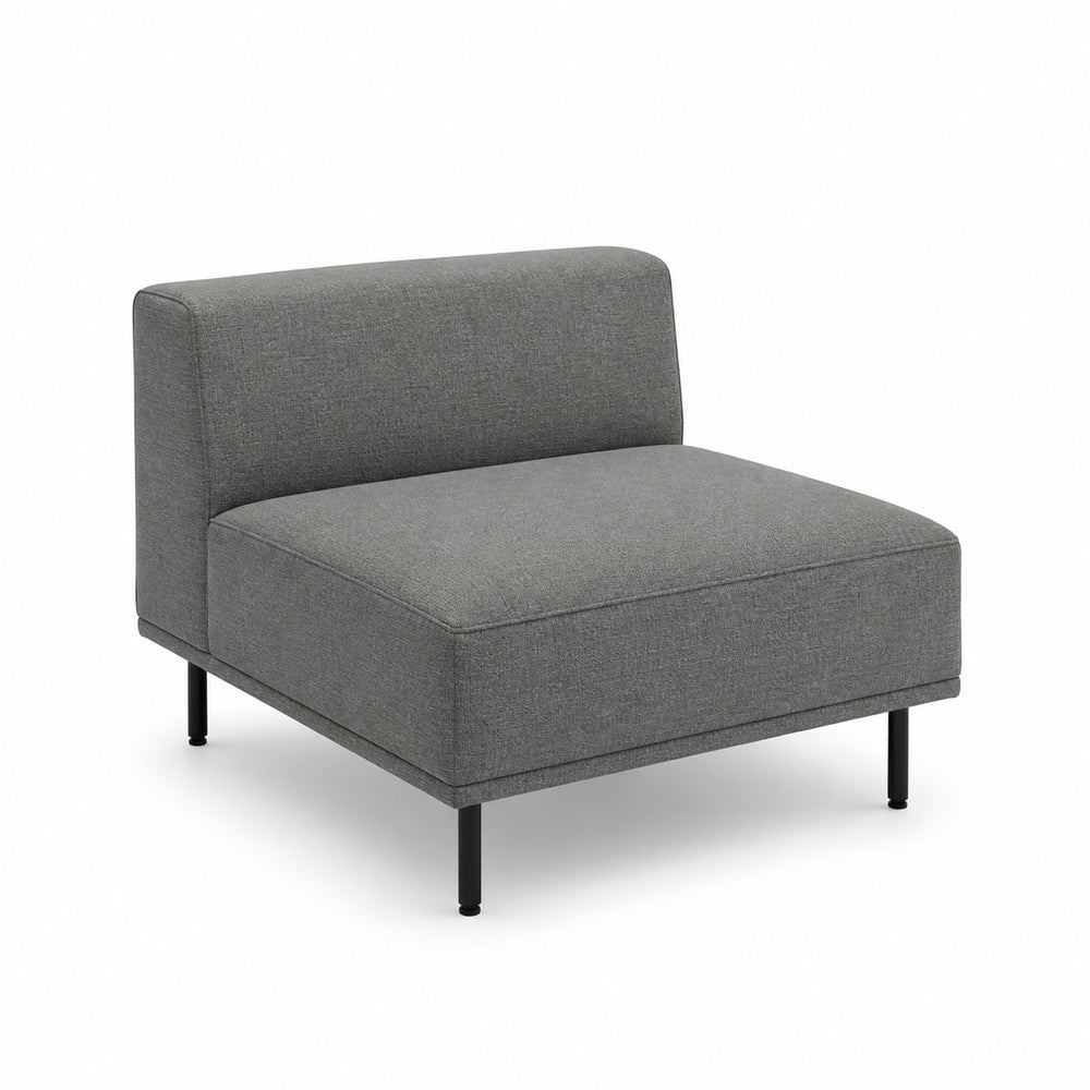 Sofá Modular Mossa MOSSA sofá 60 de VERSA OFFSET, Frente 60 cm, vista de tres cuartos sobre fondo blanco
