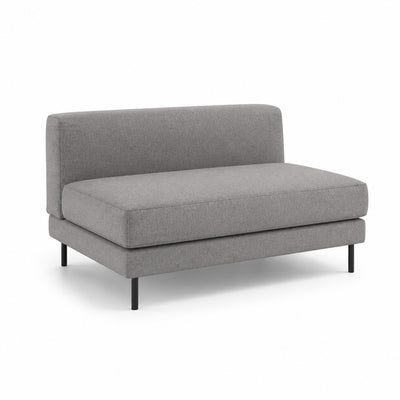 Sofá Modular Mossa MOSSA sofá 80 de VERSA OFFSET, Frente 80 cm, vista de tres cuartos sobre fondo blanco