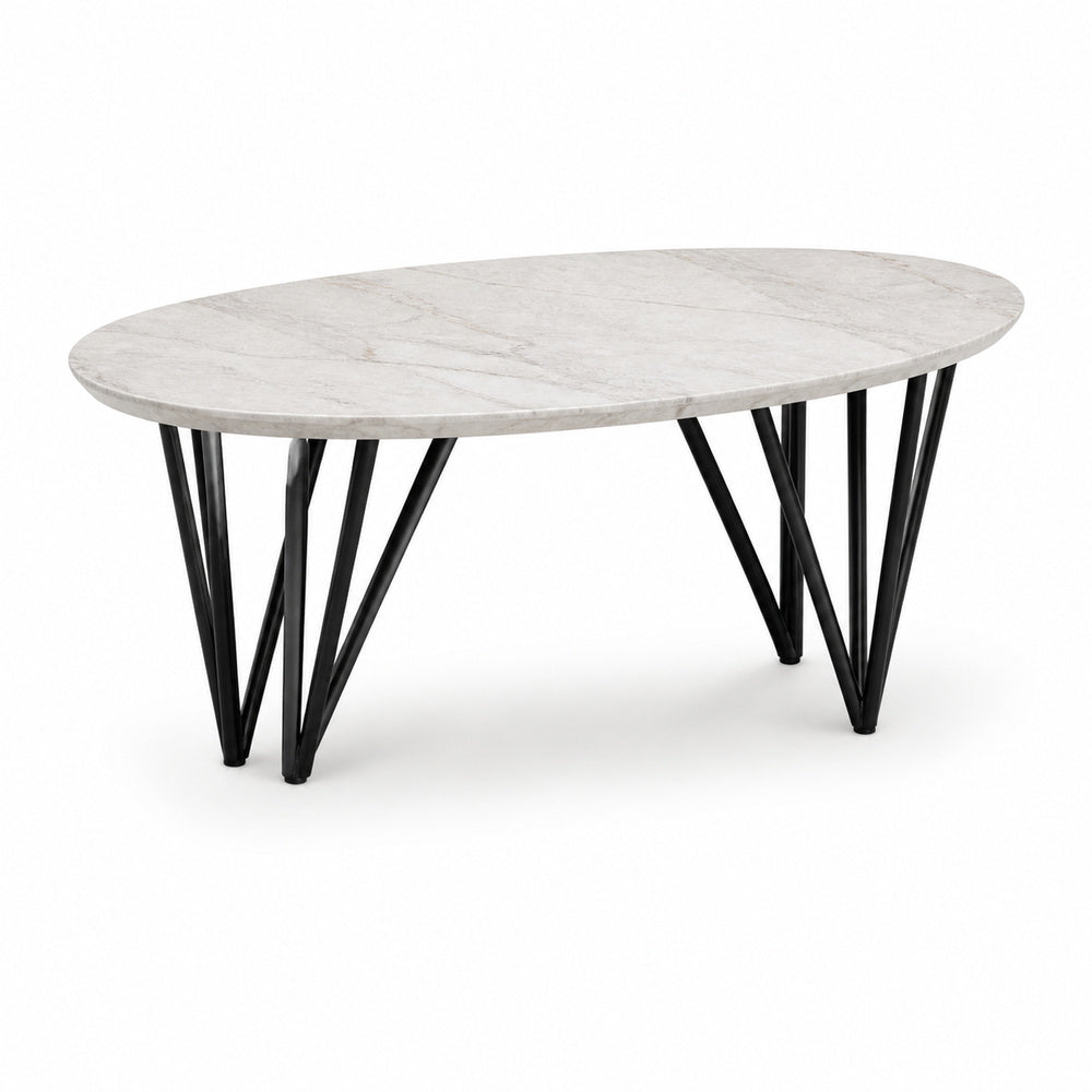 Mesa de Juntas para Oficina Centro Vec con Cubierta Mdp Color Mesa de centro VEC de VERSA OFFSET, vista de tres cuartos sobre fondo blanco