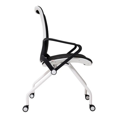 Silla de Oficina de Visita - VERSA ALTUS - Estructura Aluminio - Asiento Abatible y Respaldo Reclinable en Malla