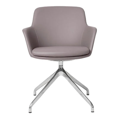 Silla de Oficina de Visita Respaldo Medio - VERSA ALTUS DEAN - Estructura Aluminio - Asiento Tapizado en Pu