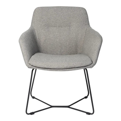 Silla de Oficina de Visita - VERSA ALTUS KENT - Estructura Aluminio - Base Trineo Acero Pintado Negro