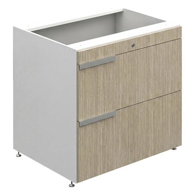Archivero Horizontal para Archivo - GEBESA G-CONNECT - Frente 74.4 cm - 2 Gavetas - GBG350BP - GEBESA - NOGAL BEAT - Archivero
